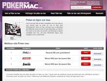 Tablet Screenshot of pokersurmac.com